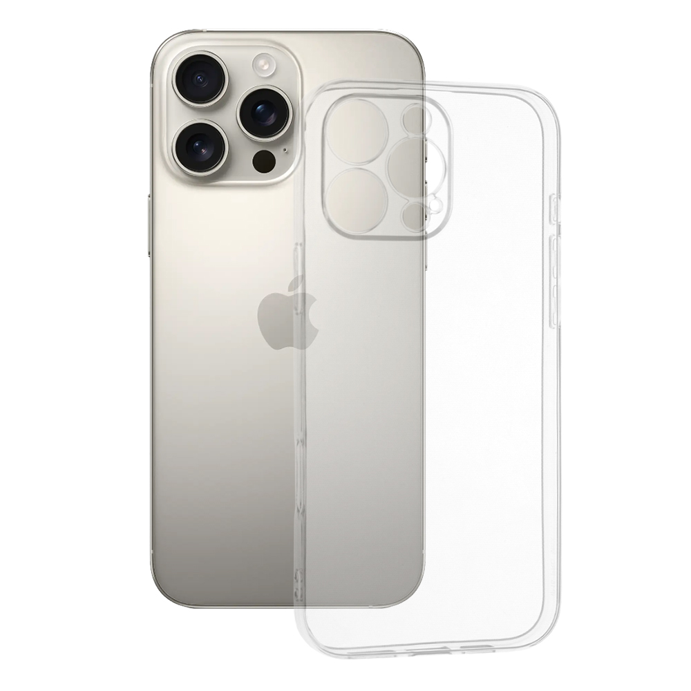 Levně Techsuit silikonové pouzdro iPhone 16 Pro Max průhledné