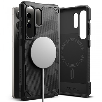 Ringke Rugged Gear MagSafe pro Samsung Galaxy S25 Ultra maskáčová černá