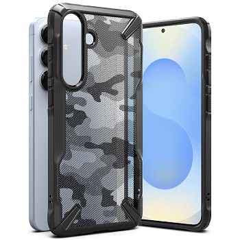 Pouzdro Ringke Fusion X Design pro Samsung Galaxy S25 Plus Camo černá