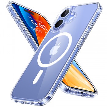 Torras Diamond MagSafe Series iPhone 16 průhledný