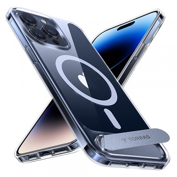 Torras Pstand MagSafe pro iPhone 15 Pro Max průhledný