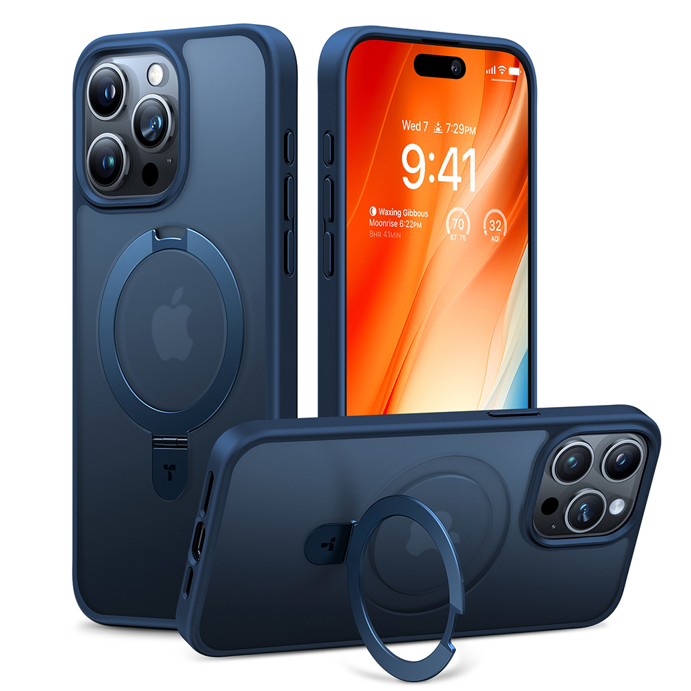 Torras Ostand MagSafe Series iPhone 15 Pro Max námořnická modrá