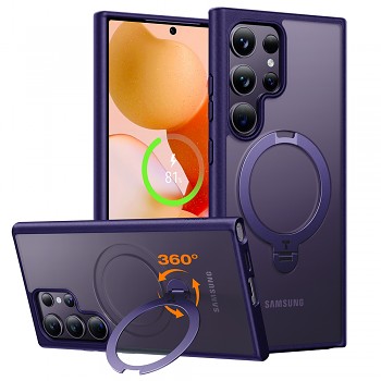 Torras Ostand Spin MagSafe Series Samsung Galaxy S24 Ultra Fialová