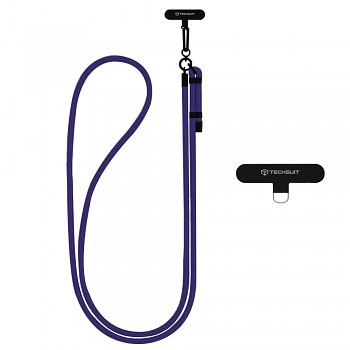 Techsuit Rope Crossbody Strap RCS1-71 pro telefony karabina nylon bouřková noc