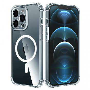 Techsuit Shockproof průhledný silikonový MagSafe iPhone 12 Pro Max průhledný