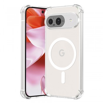 Techsuit Shockproof průhledný silikonový MagSafe pro Google Pixel 9 průhledný