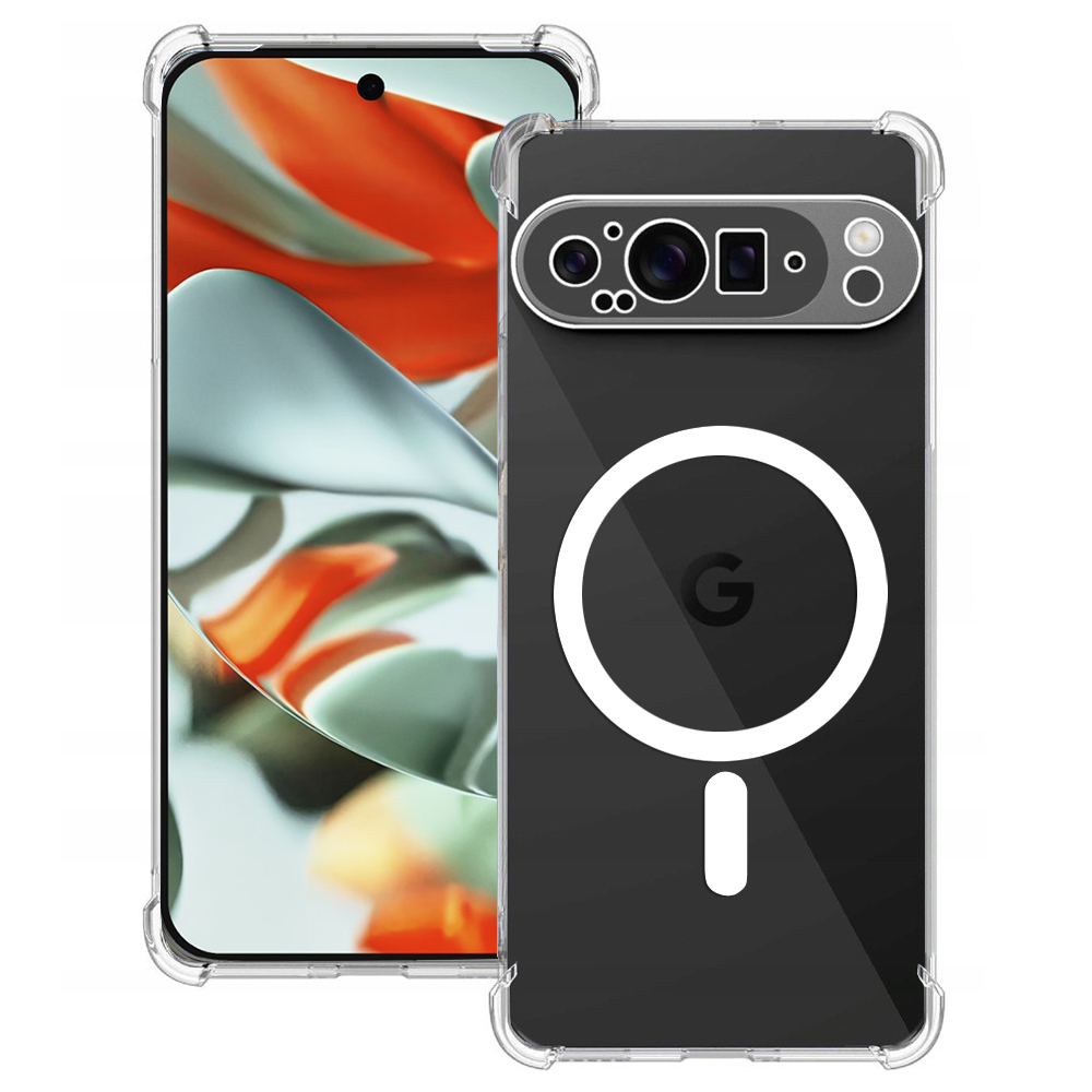 Levně Techsuit Shockproof průhledný silikonový MagSafe Google Pixel 9 Pro XL průhledný
