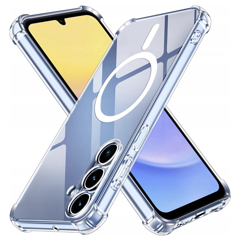 Levně Techsuit Shockproof průhledný silikonový MagSafe pro Samsung Galaxy A15 4G / A15 5G průhledný