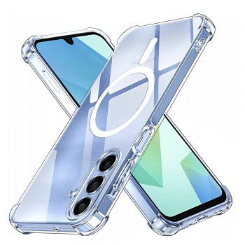 Techsuit Shockproof průhledný silikonový MagSafe pro Samsung Galaxy A16 4G / A16 5G průhledný