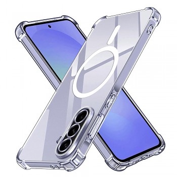 Techsuit Shockproof průhledný silikonový MagSafe pro Samsung Galaxy A36 5G průhledný