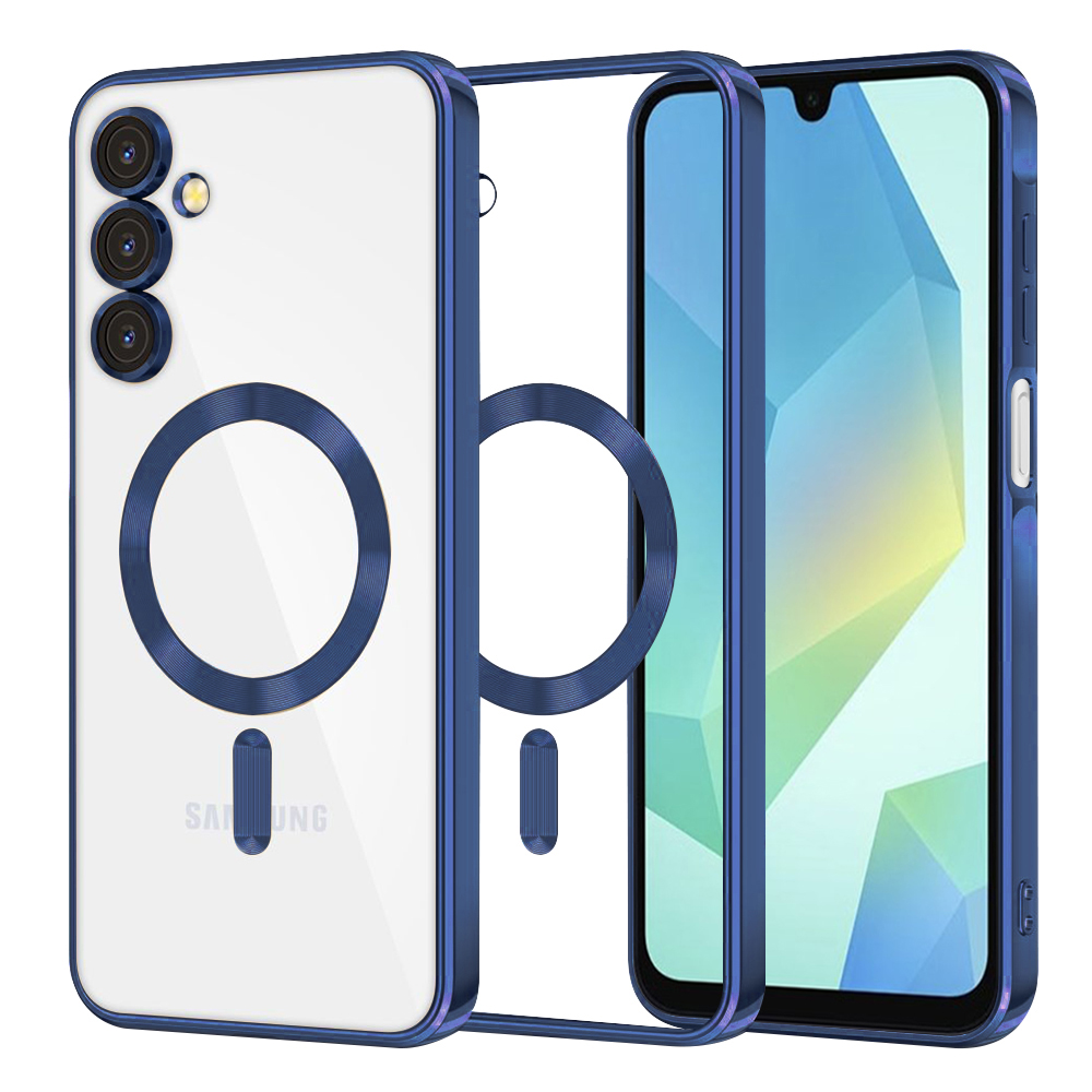Levně Techsuit Luxury Crystal MagSafe pro Samsung Galaxy A16 4G / A16 5G tmavě modrá