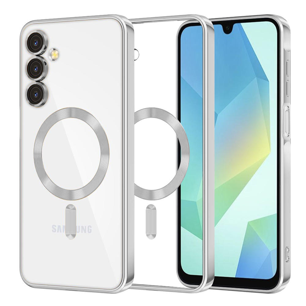 Levně Techsuit Luxury Crystal MagSafe pro Samsung Galaxy A16 4G / A16 5G stříbrný