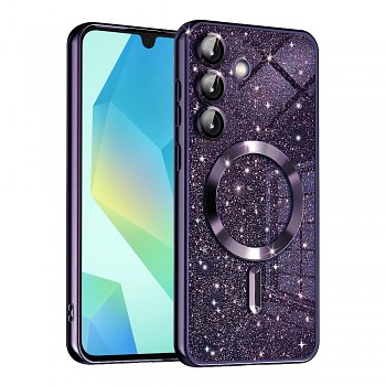 Techsuit Luxury Glitter MagSafe pro Samsung Galaxy A16 4G / A16 5G tmavě fialová