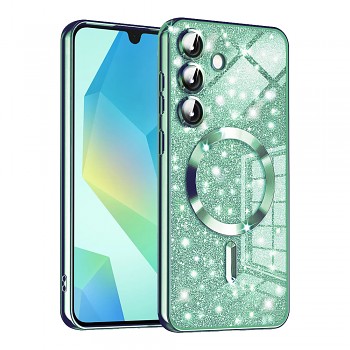 Techsuit Luxury Glitter MagSafe pro Samsung Galaxy A16 4G / A16 5G světle zelená