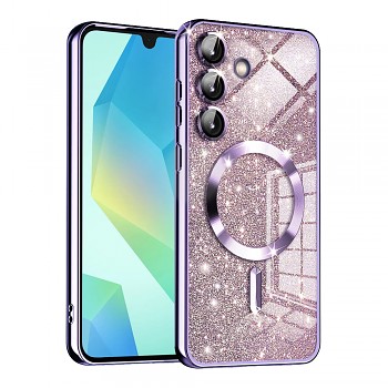 Techsuit Luxury Glitter MagSafe pro Samsung Galaxy A16 4G/A16 5G světle fialová