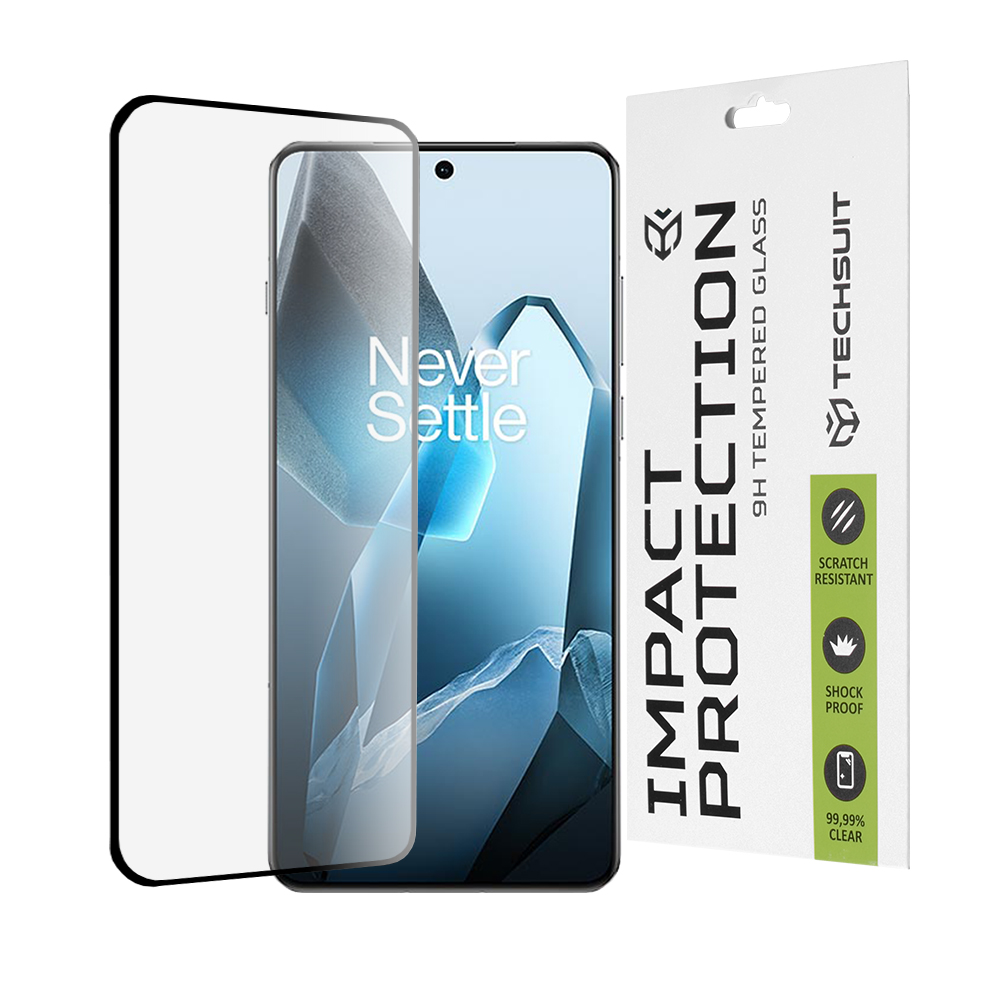 Levně Ochranné sklo Techsuit 111D 3D zakřivené pro OnePlus 13 černé