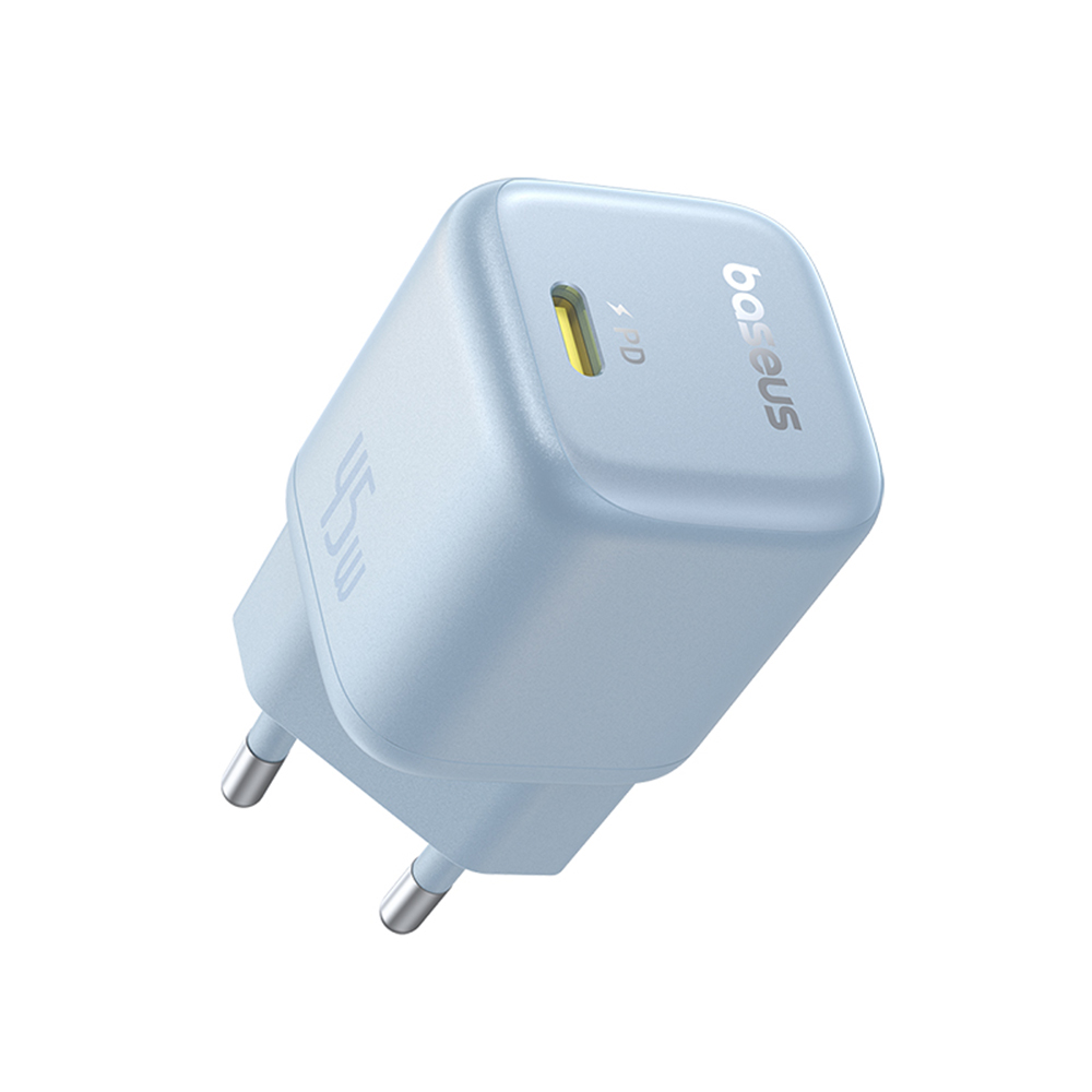 Levně Nabíječka Baseus Wall Charger PicoGo 45W USB-C modrá Galaxy