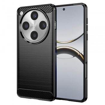 Pouzdro Techsuit Carbon Silicone pro Oppo Find X8 Pro černé