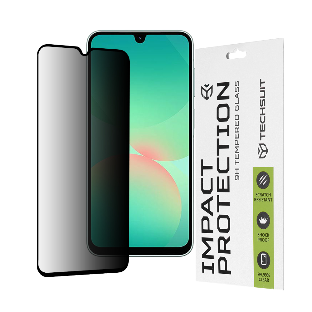 Levně Ochranné sklo Techsuit 111D Privacy Full Glue pro Samsung Galaxy A26 5G černé