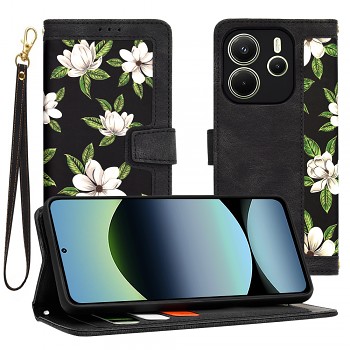 Techsuit FlipCraft Xiaomi Redmi Note 14 4G Regional Květiny úsvitu