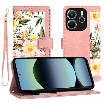 Techsuit FlipCraft Xiaomi Redmi Note 14 4G (Regional) Růžová Sweetheart