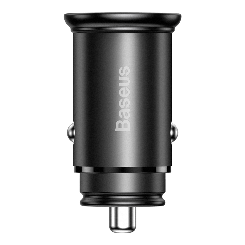Baseus Car Charger Circular Metal CCALL-BS01 Type-C USB PPS 30W černá