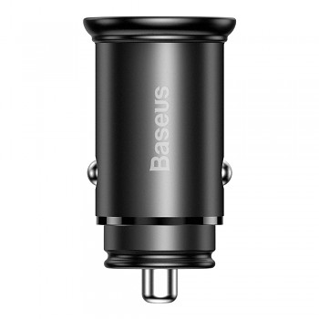 Baseus Car Charger Circular Metal CCALL-BS01 Type-C USB PPS 30W černá