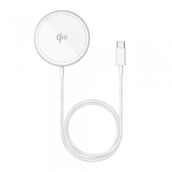 Baseus Magnetic Wireless Charger Simple Mini4 Air 15W mrazivě stříbrná