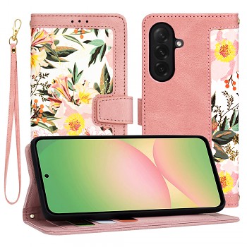 Techsuit FlipCraft pro Samsung Galaxy A56 5G v růžové Sweetheart