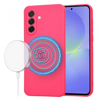 Techsuit SoftFlex MagSafe pro Samsung Galaxy A36 5G v růžové barvě