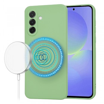 Techsuit SoftFlex MagSafe pro Samsung Galaxy A36 5G v mátově zelené