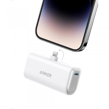 Anker Power Bank Nano A1645G21 Lightning konektor 5000mAh 12W bílá