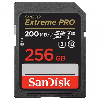 Paměťová karta SanDisk Extreme Pro SDXC 256GB Class 10 šedá