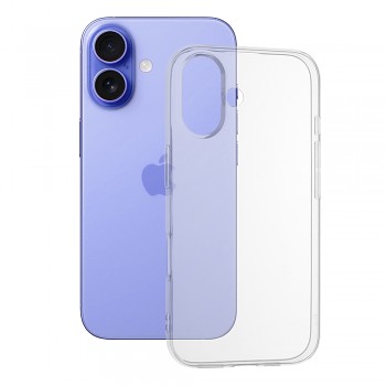 Techsuit Clear Silicone [Velký otvor pro čočku] iPhone 16 Transparentní