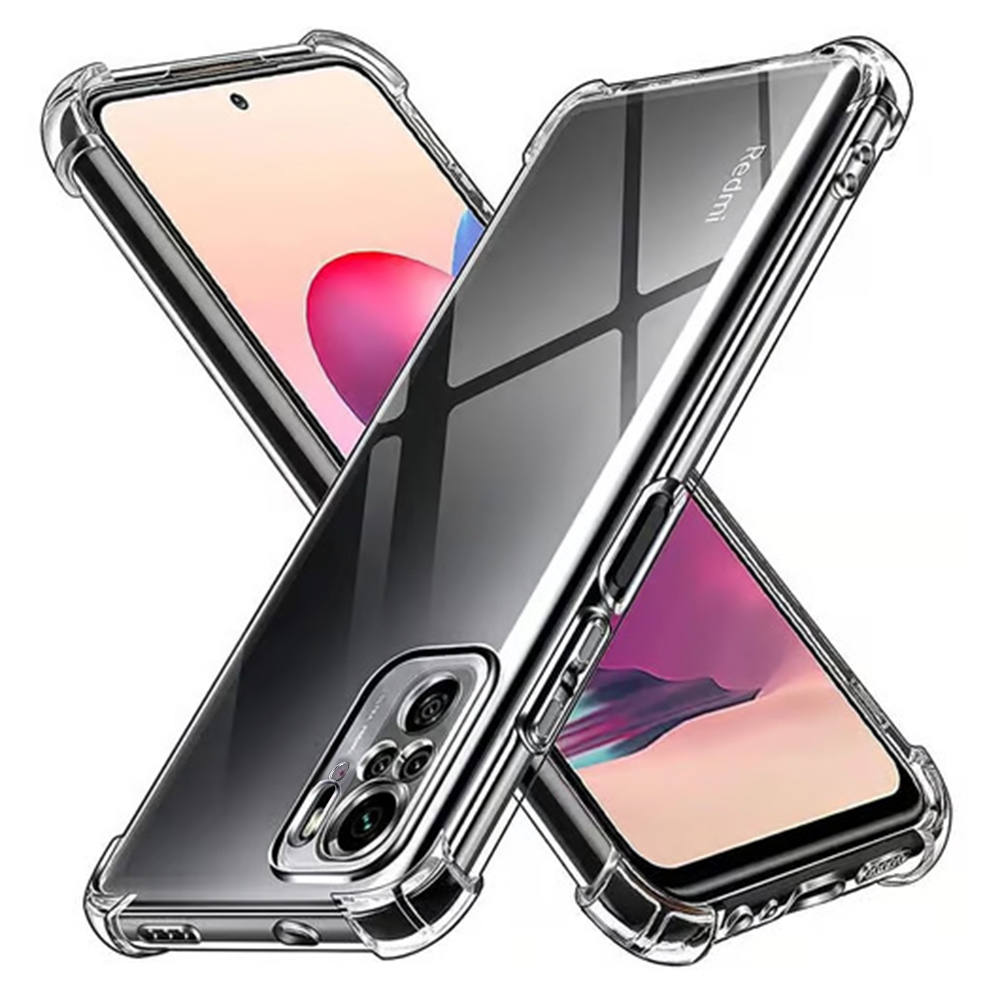 Levně Techsuit Shockproof průhledný silikon pro Xiaomi Redmi Note 10 4G Note 10S Poco M5s průhledný