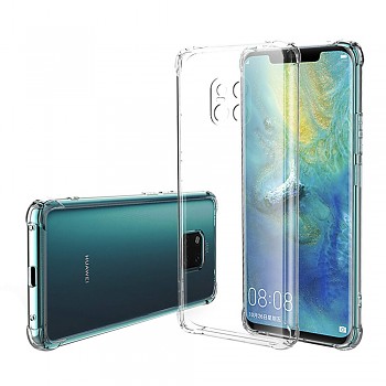 Techsuit Shockproof průhledný silikon Huawei Mate 20 Pro průhledný