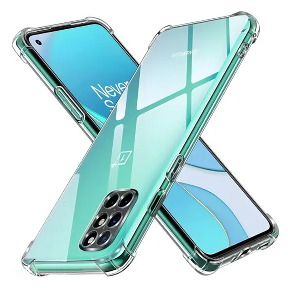 Levně Techsuit Shockproof průhledný silikonový obal OnePlus 8T průhledný