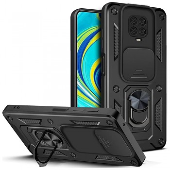 Techsuit CamShield Series pouzdro pro Xiaomi Redmi Note 9S/9 Pro/9 Pro Max černé