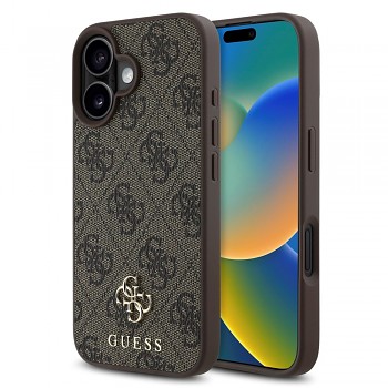 Guess Hardcase 4G Classic MagSafe iPhone 16 Hnědý