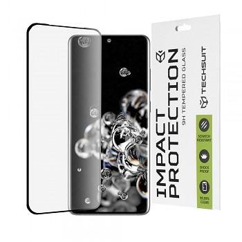 Ochranné sklo Techsuit 111D 3D zakřivené pro Samsung Galaxy S20 Ultra černé