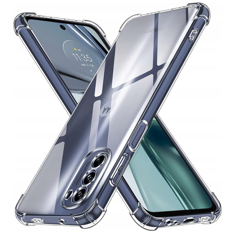 Levně Techsuit Shockproof průhledný silikonový obal Motorola Moto G62 5G průhledný