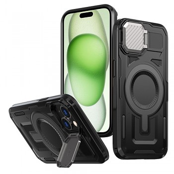 Techsuit CamVault MagSafe pro iPhone 14 Plus iPhone 15 Plus černá