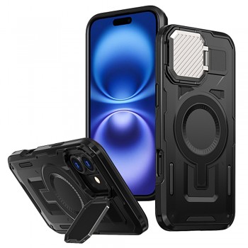 Techsuit CamVault MagSafe pro iPhone 16 černý