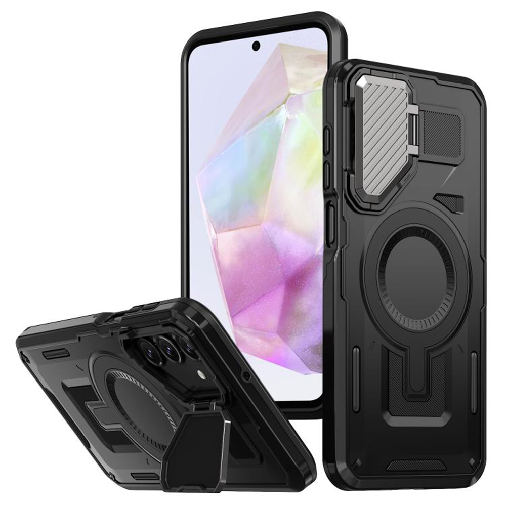 Levně Pouzdro Techsuit CamVault MagSafe pro Samsung Galaxy A35 5G černé