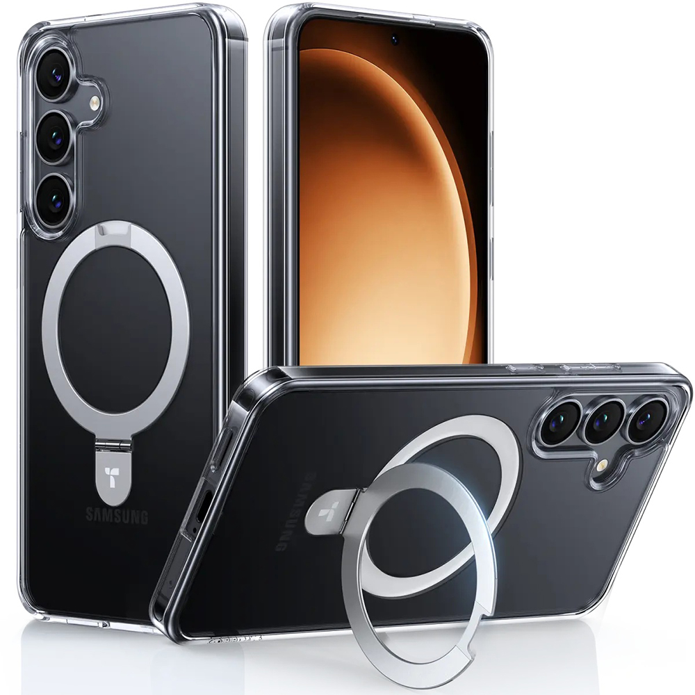 Levně Torras Ostand MagSafe Series Samsung Galaxy S25 Plus průhledný