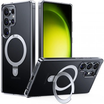 Torras Ostand MagSafe Series Samsung Galaxy S25 Ultra průhledný