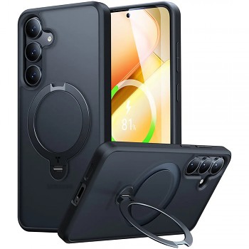 Torras Ostand Spin MagSafe Series Samsung Galaxy S25 černá