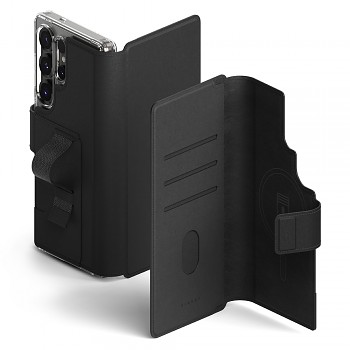 Peněženka Ringke Folio Grip Magnetic pro Samsung Galaxy S23/S24/S25 Ultra černá