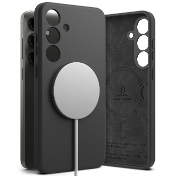 Ringke Silicone Magnetic MagSafe pro Samsung Galaxy S25 černý