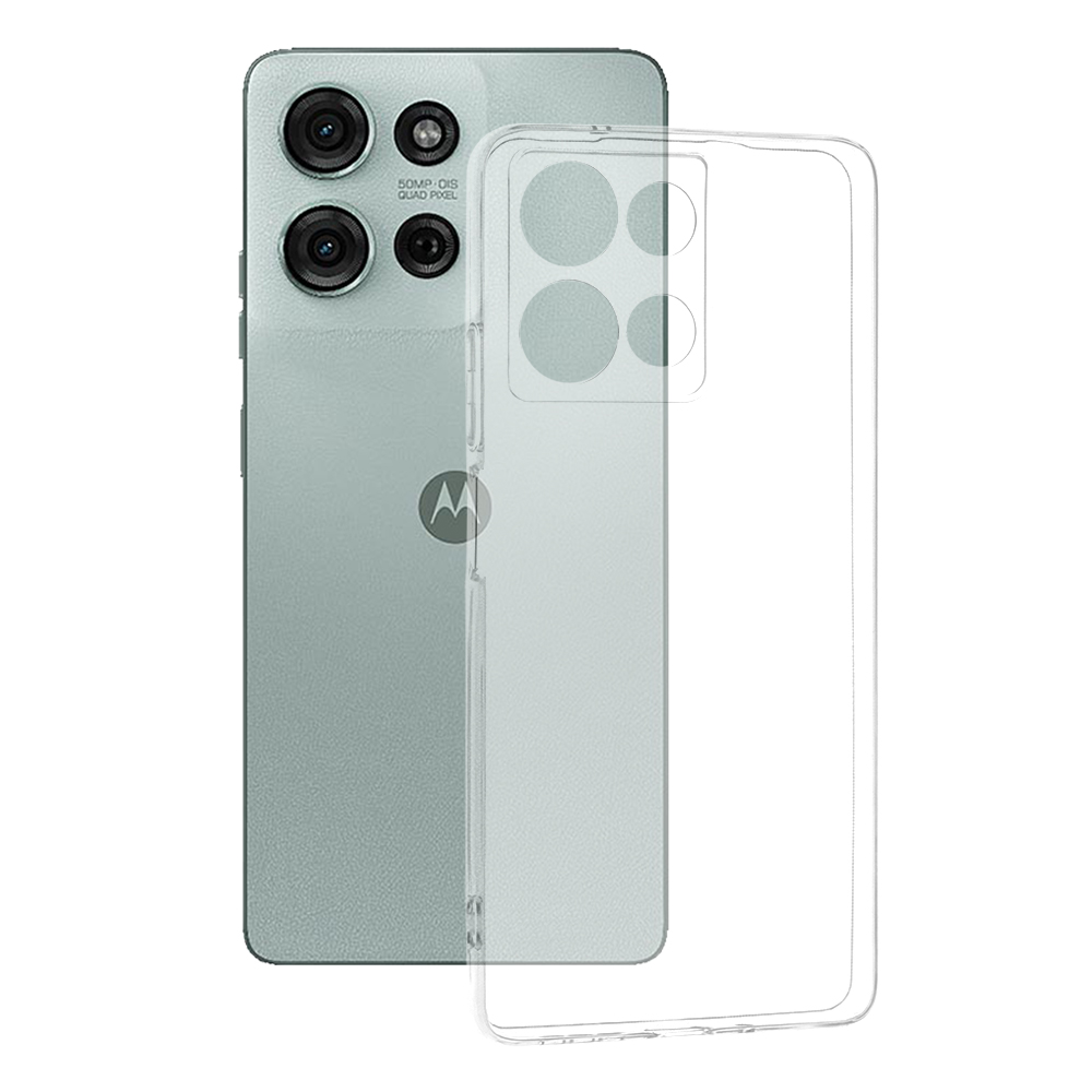 Levně Techsuit silikonové pouzdro Motorola Moto G75 průhledné